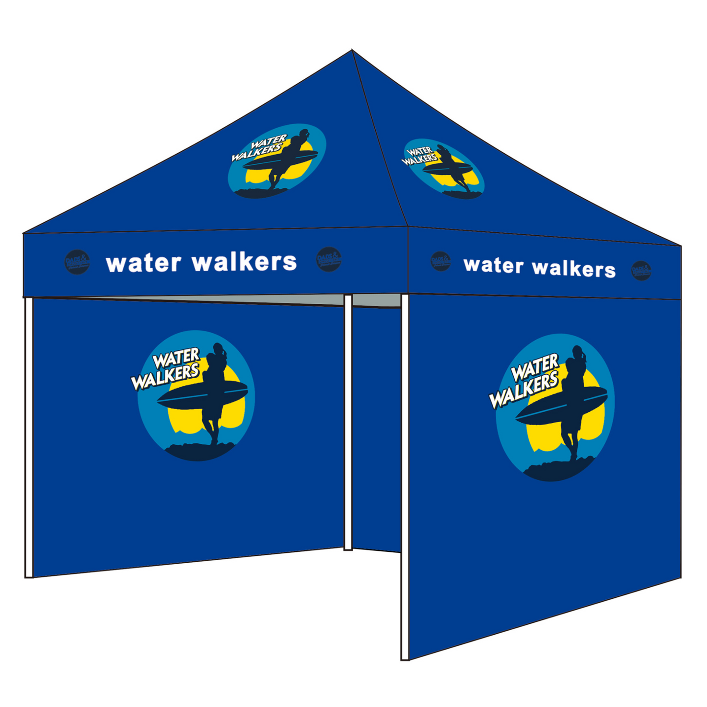 Personalized Pop Up Custom Canopy Tent with 3 Sidewall Outdoor Events Business
