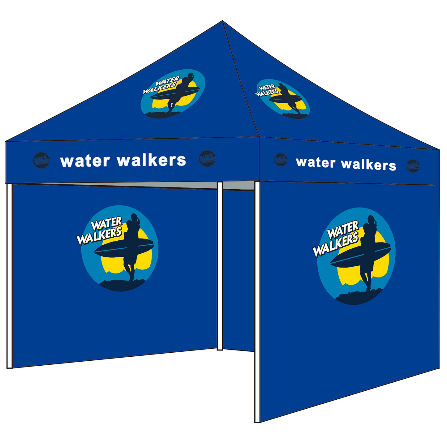 Personalized Pop Up Custom Canopy Tent with 3 Sidewall Outdoor Events Business