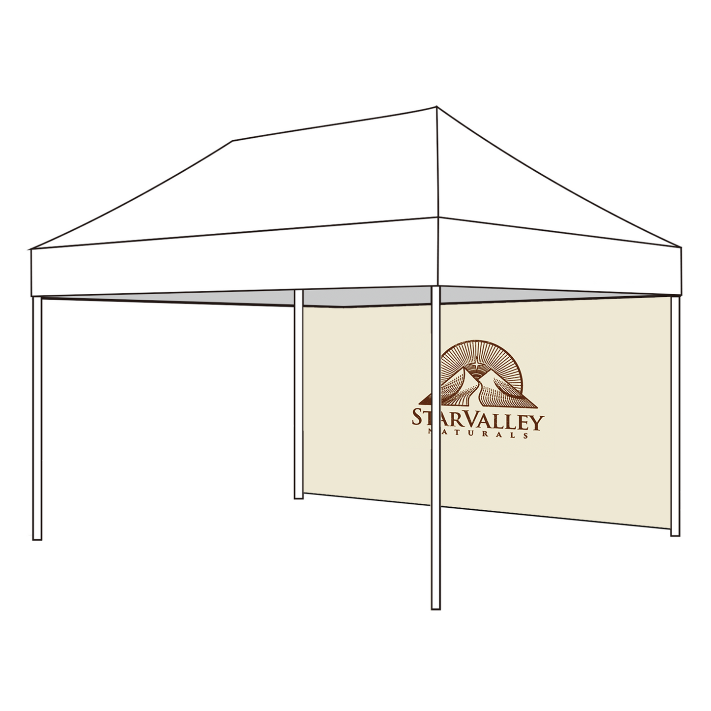 Custom Canopy Sidewall with Logo Personalized Pop Up Canopy Wall Only