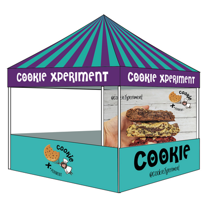 Personalized Pop Up Custom Canopy Tent Trade Show Ultra One Sidewall & 3Half walls Outdoor Events Business