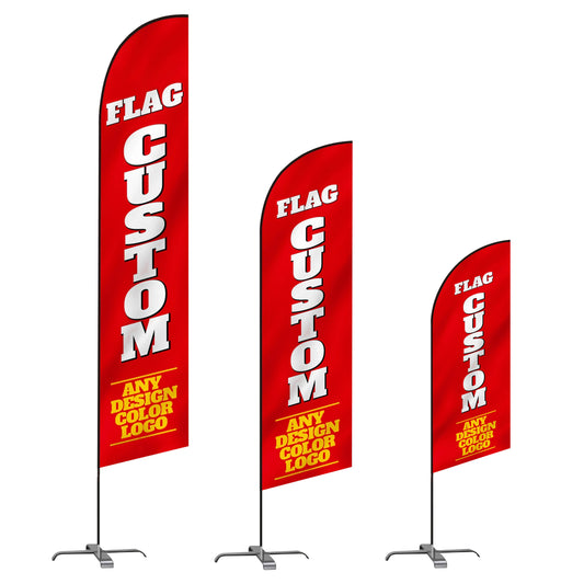 TerraTex Custom Printed Flag Logo Personalized with Base